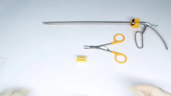 Instrumentos laparoscópicos del aplicador endoscópico del clip reutilizable de Hemolok