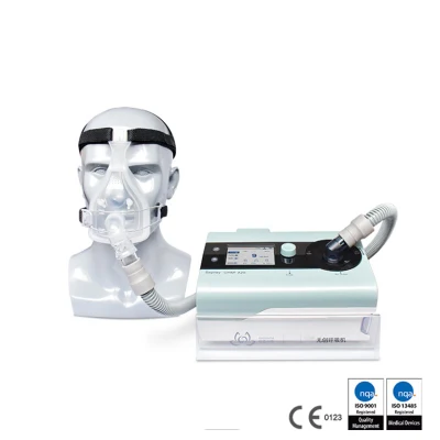 Dispositivo respiratorio de alta calidad Auto CPAP Bpap Bipap para Osa Aparatos médicos Precio de ventilación Máquina con humidificador Terapia del sueño en el hogar